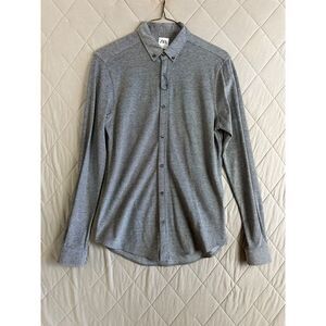 Zara Button Up Men's Medium Long Sleeve Slim Fit‎